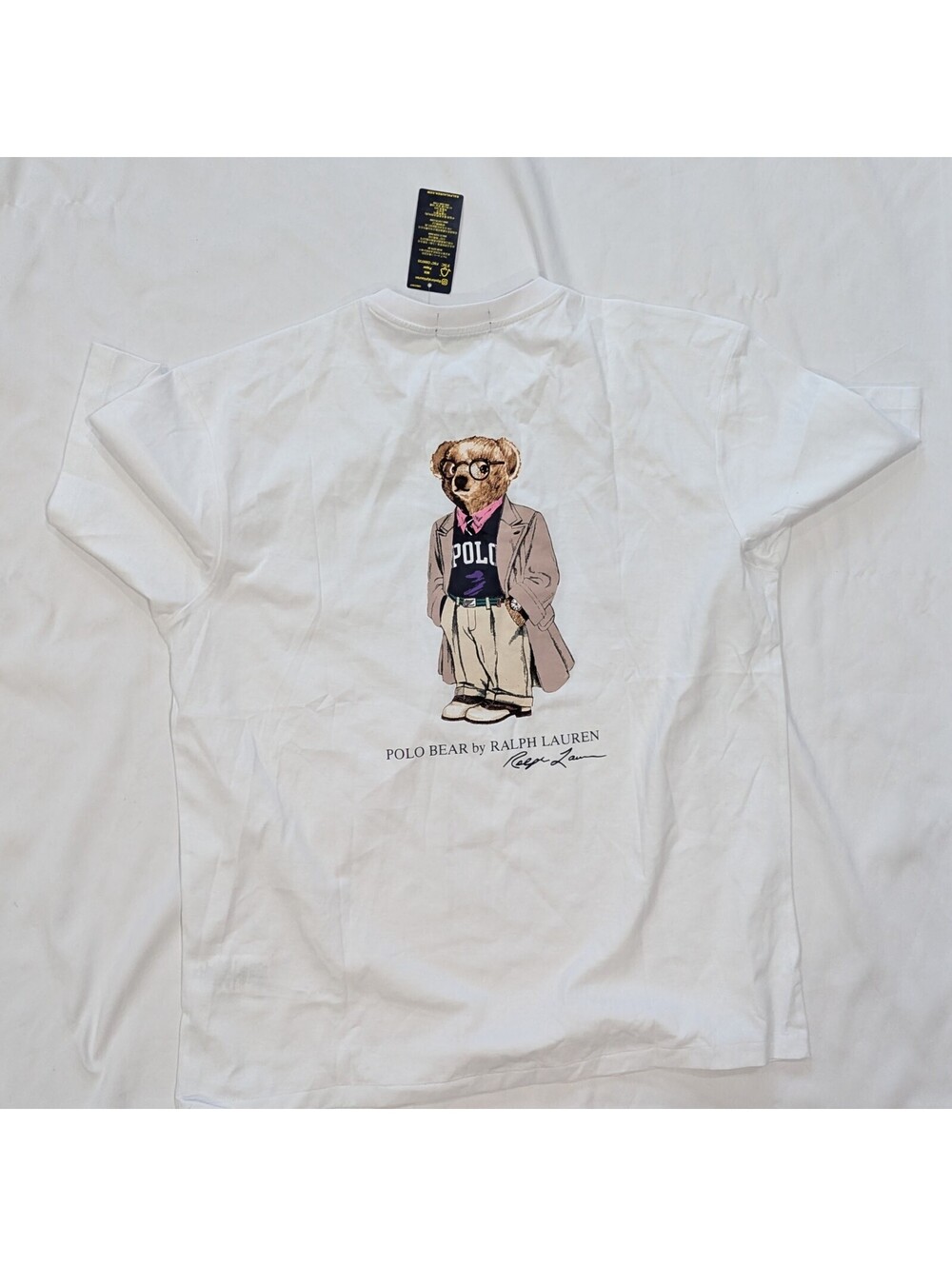 Polo Ralph Lauren Polo Bear Pocket T-Shirt White Size LNWT - Picture 3 of 9